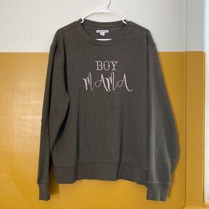 Amazon Essentials Embroidered “Boy Mama” Sweatshirt
